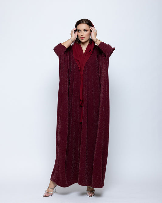 The Burgundy Abaya